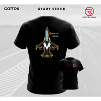 Baju T Pasukan Khas Jet Pemangsa Helang Hitam, Baju ROKAF-T50, Tee Uniseks, Baju Blackburn, 200 GSM,
