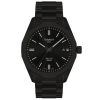 【TISSOT 天梭 官方授權】PRC 100系列 12邊形錶圈 時尚太陽能腕錶 母親節 禮物 推薦(T1514223305100)