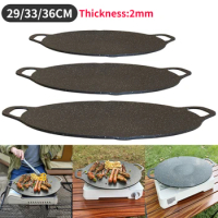 Outdoor Camping Oil Frying Baking Pan Non-stick Pancake Pan Multi-purpose Induction Cooker Plate for Picnic Barbecue Grill Tray