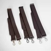 Tali Tas Kulit Lebar Bag Strap BERLIN 4cm Sendy Leather BN Coklat Tua