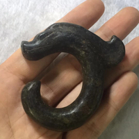 紅山文化仿古玉器古玩雜項高古玉老玉老物件龍鉤真品掛件收藏古董