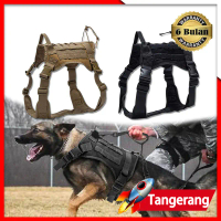 Military Tactical Vest Dog Harness Rompi Militer Anjing Tactical Dog Vest