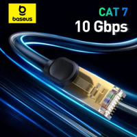Baseus Ethernet Cable Cat 7 Lan Cable 10Gbps Round RJ45 0.5-5M Cat7 Cable for Router Modem Internet Network for Laptops PS 5