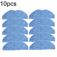 4/10pcs Cleaning Mop Cloths Washable For For Tefal For X-Plorer Serie 75 S+ Mopping Pad Vacuum Cleaner Spare Parts