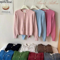 vận chuyển tại Hà Nội ( HÀNG SẴN ) Áo Cardigan Len Lông Thỏ Mác EGG Cúc Đồng  Dày Dặn Hàng QC