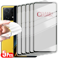 5PCS Soft Clear Screen Protector For POCO X6 M6 F5 X3 X5 X4 M4 M3 Pro X4 X3 F4 F3 GT M5 M5S X3 NFC C40 Not-Glass Ceramic Film