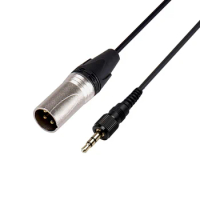 Replacement Locking 3.5mm TRS XLR Balanced Cable For Sony UWP-V1 UWP-D11 UWP-D21 Wireless Output Microphone Audio Receiver Phone