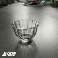 日式錘紋杯玻璃杯琉璃品茗杯茶具主人杯單杯茶碗酒杯喝茶酒小杯子