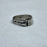 Cincin Perak Signet Pria