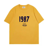 2024 summer new Hot figure mmlg print cotton high-quality men's and women's T-shirts Fashion casual shopping shirt short sleeve