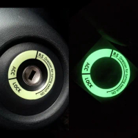 Night Luminous Car Ignition Key Ring Stickers for Mercedes Benz AMG W211 W203 W204 W210 W124 W202 CLA W212 W220 W205 W201