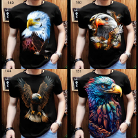 Kaos distro pria T-shirt cowok motif burung elang howk