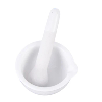 6 ml porcelain pestle and mortar mixing bowls polished game - white