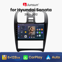 Junsun V1 AI Voice Wireless CarPlay Android Auto Radio for Hyundai Sonata 2001 - 2012 4G Car Multimedia GPS 2din autoradio