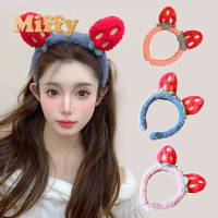 Miffy - Bando Wanita Motif Stroberi Tiga Dimensi Headband Lucu Untuk Fashion