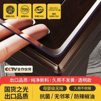 加厚pvc透明軟玻璃餐桌墊防燙茶几桌布免洗防水防油桌面保護墊