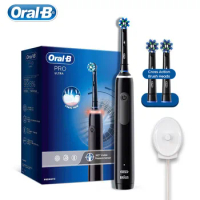 Oral B Electric Toothbrush Pro Ultra Deep Clean 4 Modes Smart Sensor Pressure Indicator Timer Adult Tooth Brush IPX7 Waterproof