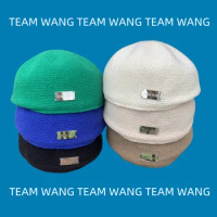 Kpop Got7 Jackson Wang Retro Reverse Hat Team Wang Metal Patch Newspaperboy Beret Painter Cap for Couple Birthday Gifts