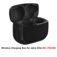 Replacement Wireless Charging Box for Jabra Elite 85t /75t/65t Type-C Charger Case with LED Indicator 700mAh Battery
