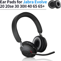 ฟองน้ำครอบหูฟังอะไหล่เปลี่ยน ใช้ได้กับ Jabra Evolve 20, 20SE, 30, 30II, 40, 65, 65Plus และ 75 ที่รอง