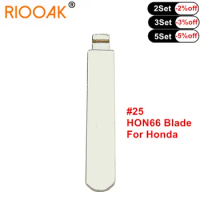 10pcs Replacement Metal Blank Uncut Flip #25 HON66 KD Key Blade For Honda Civic Accord CR-V XR-V City HRV Venzel Jade