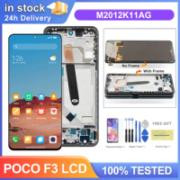 6.67'' AMOLED Screen for Xiaomi Poco F3 Lcd Display Touch Screen Digitizer with Frame Replacement for Poco F3 M2012K11AG