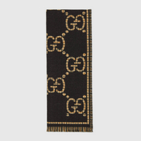 GUCCI圍巾 Schal aus GG Wolle