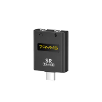 7RYMS SR TS-USB External Sound Card for PC and iphone Android Smartphone Compatible With BOYA BY-M1 BY-MM1 SYNCO Lav-S8