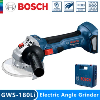Bosch GWS 180 LI 18V Cordless Brushless Angle Grinder Cutting Polishing Machine Professional Power Tools (Without Battery)