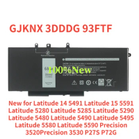 GJKNX Laptop Battery For DELL Latitude E5480 5580 5490 5590 For DELL Precision M3520 M3530 GD1JP 7.6V 68WH 42WH 3DDDG 93FTF 51WH