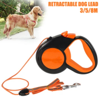 Retractable Dog Lead 8m Long Extendable Dog Leash Dog Lead With Strong Reflective Tape Pet Walking Leash With Non-Slip Handle