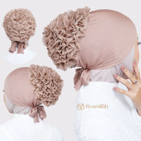 Syamilah - Ciput Turki Renda / Ciput Cepol Tali Renda Ciput Inner Jumbo Bahan Jersey
