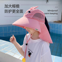 兒童防曬帽子防紫外線太陽帽遮陽帽男童女童帽子春夏季寶寶漁夫帽 全館免運