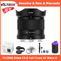 Viltrox 20mm F2.8 Full Frame Wide-Angle Auto Focus Lens for Nikon Z Mount Cameras Z5 Z50 Z6 Z6Ⅱ Z7 Z7Ⅱ ZFC Z30 Z9 Z8