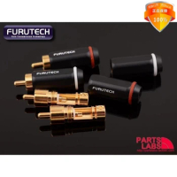 Furukawa original furutech alpha process FP-126 gold-plated audiophile RCA Connector Plug HiFi audio cable plug wire OD ≤7mm