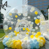 Free Shipping Kids Playground Outdoor Inflatable Bubble Tent 10ft Transparent Balloon Bubble House Children's Party Bouncy House