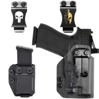 kydex Inside Waistband Holster For Glock G43x G48 43x 48 MOS Rail With Streamlight TLR 7 TLR7 Sub Magazines Mag Carrier holders
