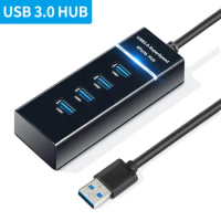 Hub Usb 5Gbps High Speed USB Hub 3 0 Multiple Port For PC Computer Accessories Docking Station Adapter 4-Ports Hab Splitter 3.0