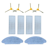 4Pcs Side Brushes &amp; Filters For Airbot A500 Robot Vacuum Cleaner With 2 Pcs Mopping Pads Vacuum Cleaner Cleaning Tools