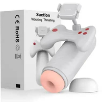 Pria Otomatis Mengisap Cup Telescoping Vibrat-or Masturbat-atau Mainan Seks Dewasa untuk Pria 10-Fre