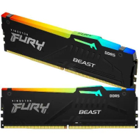 金士頓 FURY Beast RGB KF560C36BBEAK2-64 DDR5-6000 64G 超頻記憶體