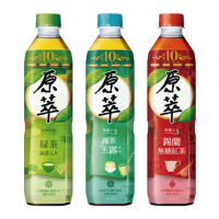 【原萃】放鬆回甘組 寶特瓶580ml x3箱 共72入(日式綠茶/玉露綠茶/錫蘭無糖紅茶)