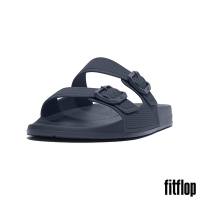 【FitFlop】IQUSHION 輕量雙帶扣環涼鞋-男(午夜藍)