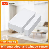 Tuya Smart Wifi Door And Window Sensor Alarm Burglar Home Security Warning Smart Home System Supported For Google Alexa