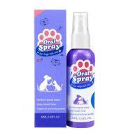 Dog Breath Freshener Spray Pet Teeth Cleaner Care Spray 30ML Dog Mouth Wash Bad Breath Remover Stain Remover Pet Accessories