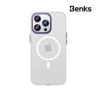 【Benks】iPhone 14 Pro 冰霧磁吸 MagSafe 手機保護殼 紫色