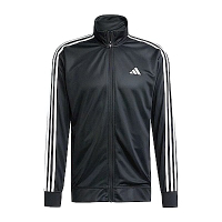 Adidas TR-ES 3S T-TOP JC7724 男 立領外套 運動外套 休閒穿搭 健身 訓練 黑白