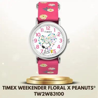 Timex TW2W83100 - Jam Tangan Wanita Timex Weekender Floral x Peanuts Original