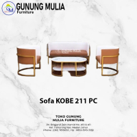 Sofa Tamu Kobe 211 / Meja Tamu MT Kobe / Minimalis Mewah Murah