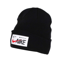 NIKE 針織毛帽-毛線帽 保暖 FD6640-010 黑白紅